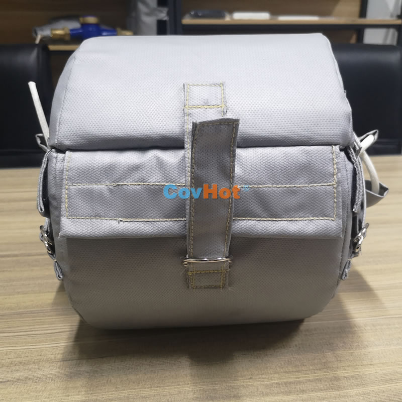 化工廠適用防腐蝕柔性可拆卸法蘭閥門(mén)保溫衣 耐高溫300℃